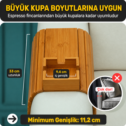 Ahşap Kanepe Tepsisi